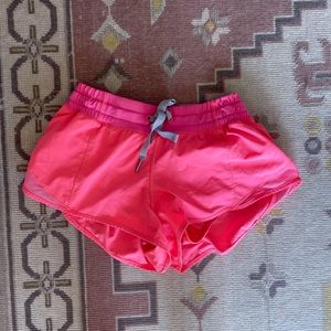 Neon pink hotty hot shorts 2.5” size 4!